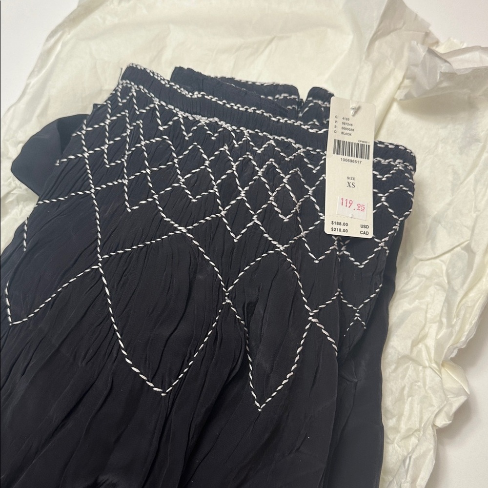By Anthropologie Smocked Soft Midi Skirt Size XS